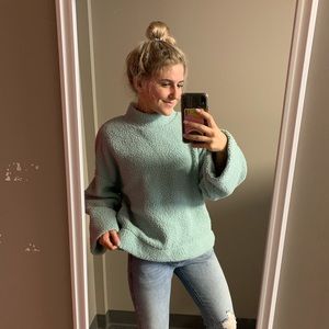 Over sized blue Sherpa